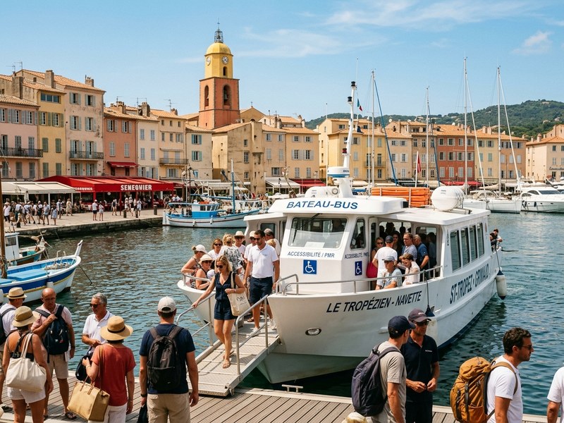 Saint-Tropez en bateau-bus