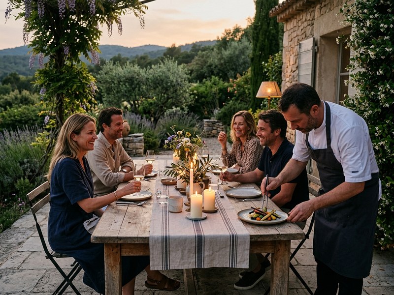 Diner privé en villa