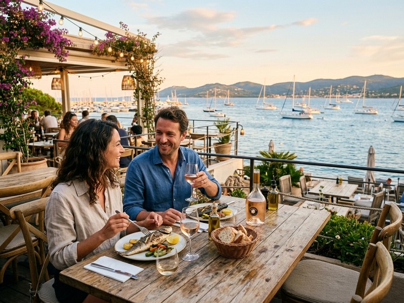 Restaurants vue mer dans le Var