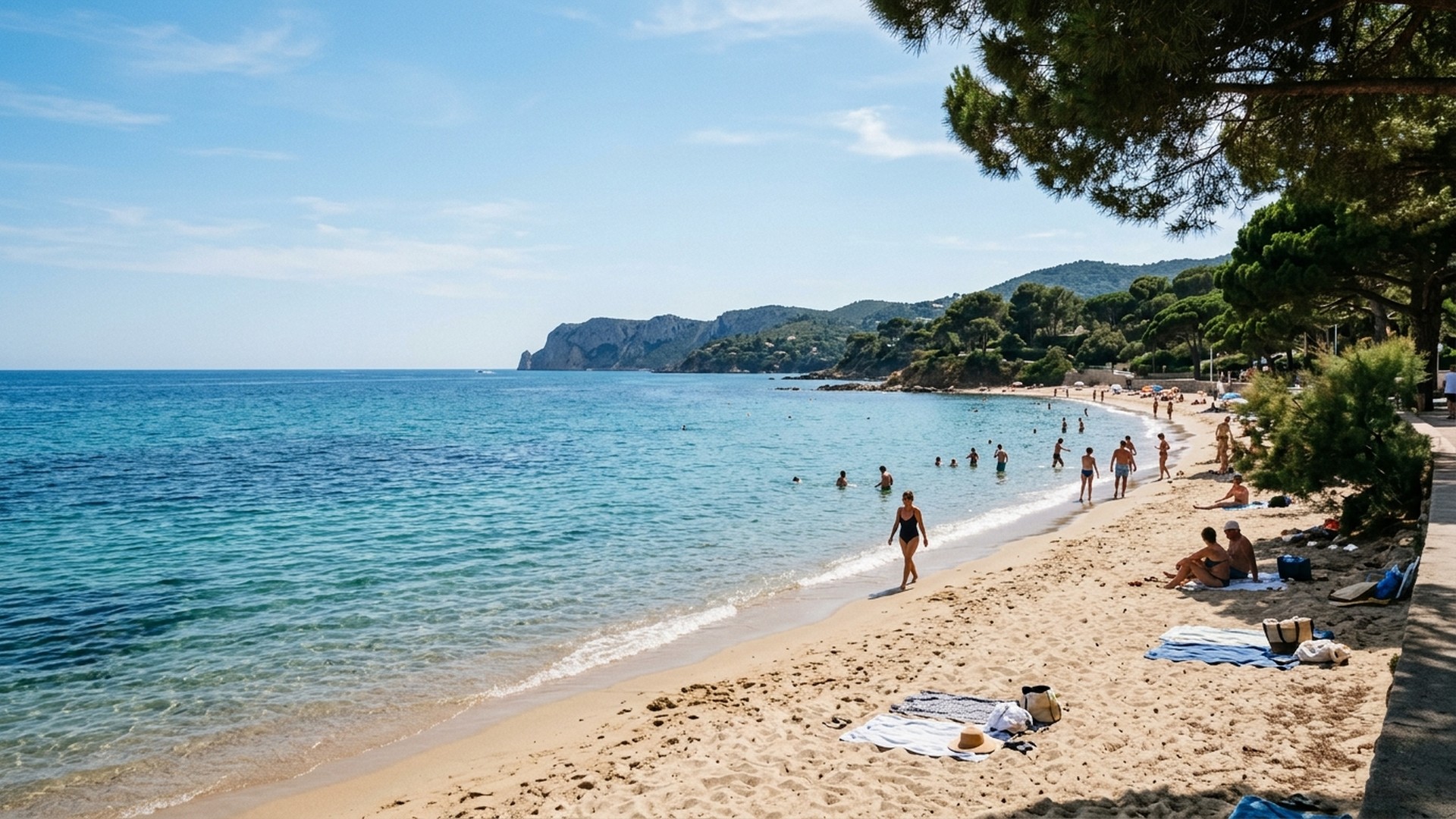 Le Lavandou et cote des Maures : 12 plages et Cap Benat