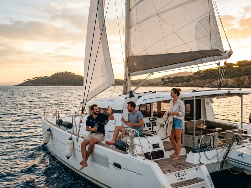 Voile et catamaran